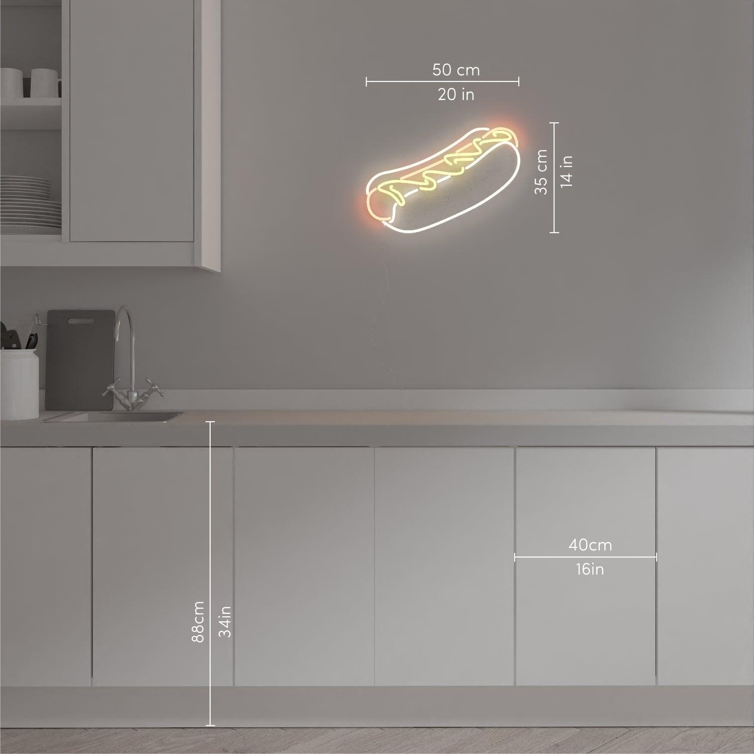 Hot Dog, Neon Tabela - Neonbir
