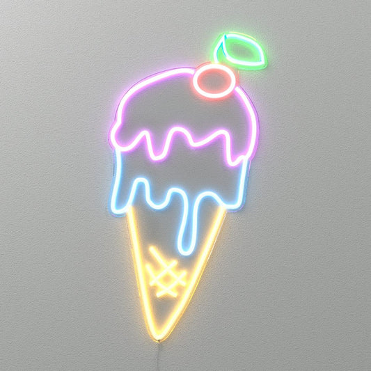 Ice Cream, man by Kelly Dabbah - Neon Tabela - Neonbir