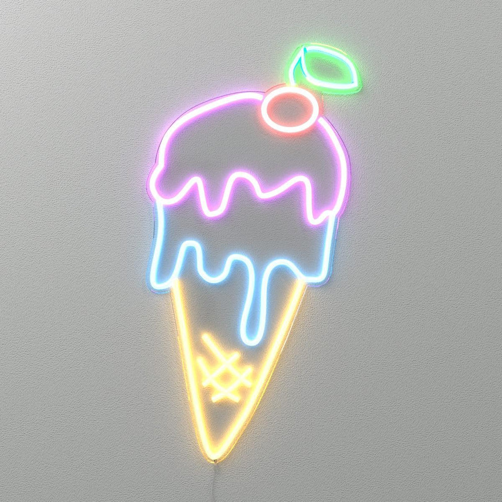Ice Cream, man by Kelly Dabbah - Neon Tabela - Neonbir