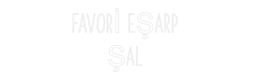 Özel Tasarım : FAVORİ EŞARP ...