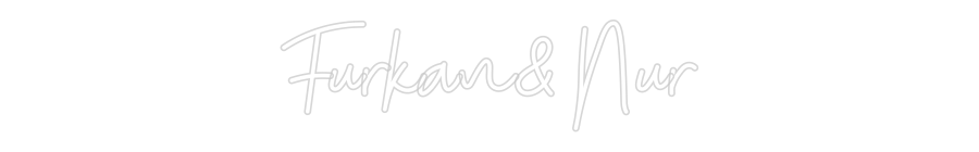 Özel Tasarım : Furkan&Nur