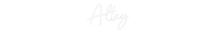 Özel Tasarım : Altay