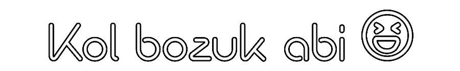 Özel Tasarım : Kol bozuk abi 