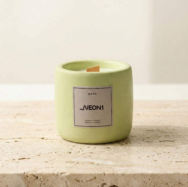 Yeşil Beton Soya Mumu