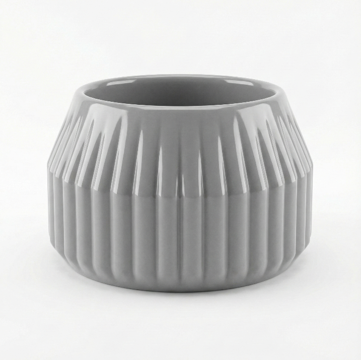 Modern Çizgili T-Light Mumluk