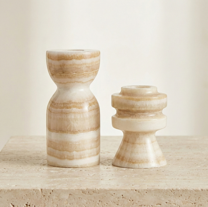 Petra Onyx Şamdan (2'li Set)