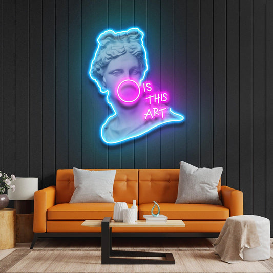 Is This Art Led Neon Acrylic Artwork Led Neon Sign Light - Neonbir