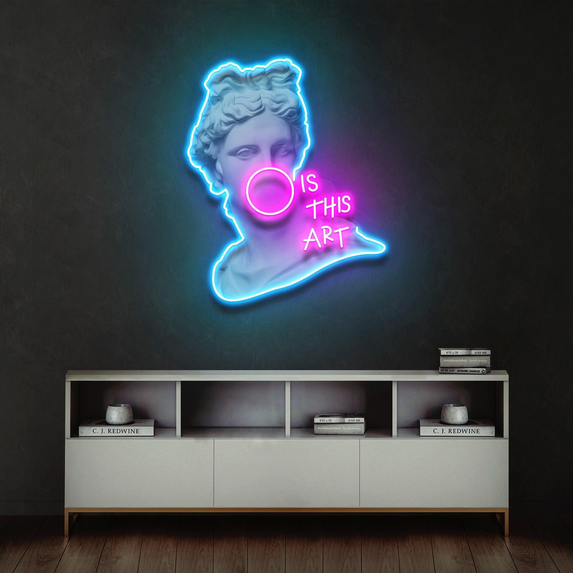 Is This Art Led Neon Acrylic Artwork Led Neon Sign Light - Neonbir