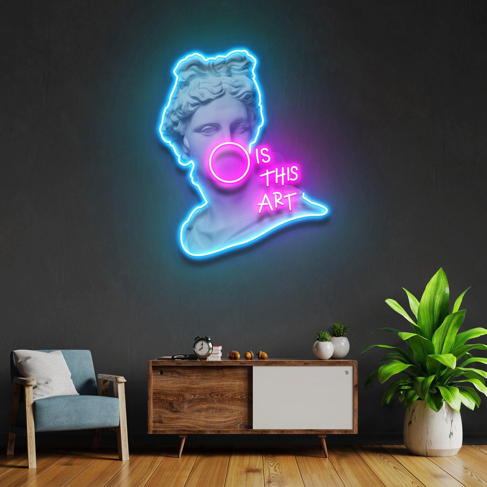 Is This Art Led Neon Acrylic Artwork Led Neon Sign Light - Neonbir