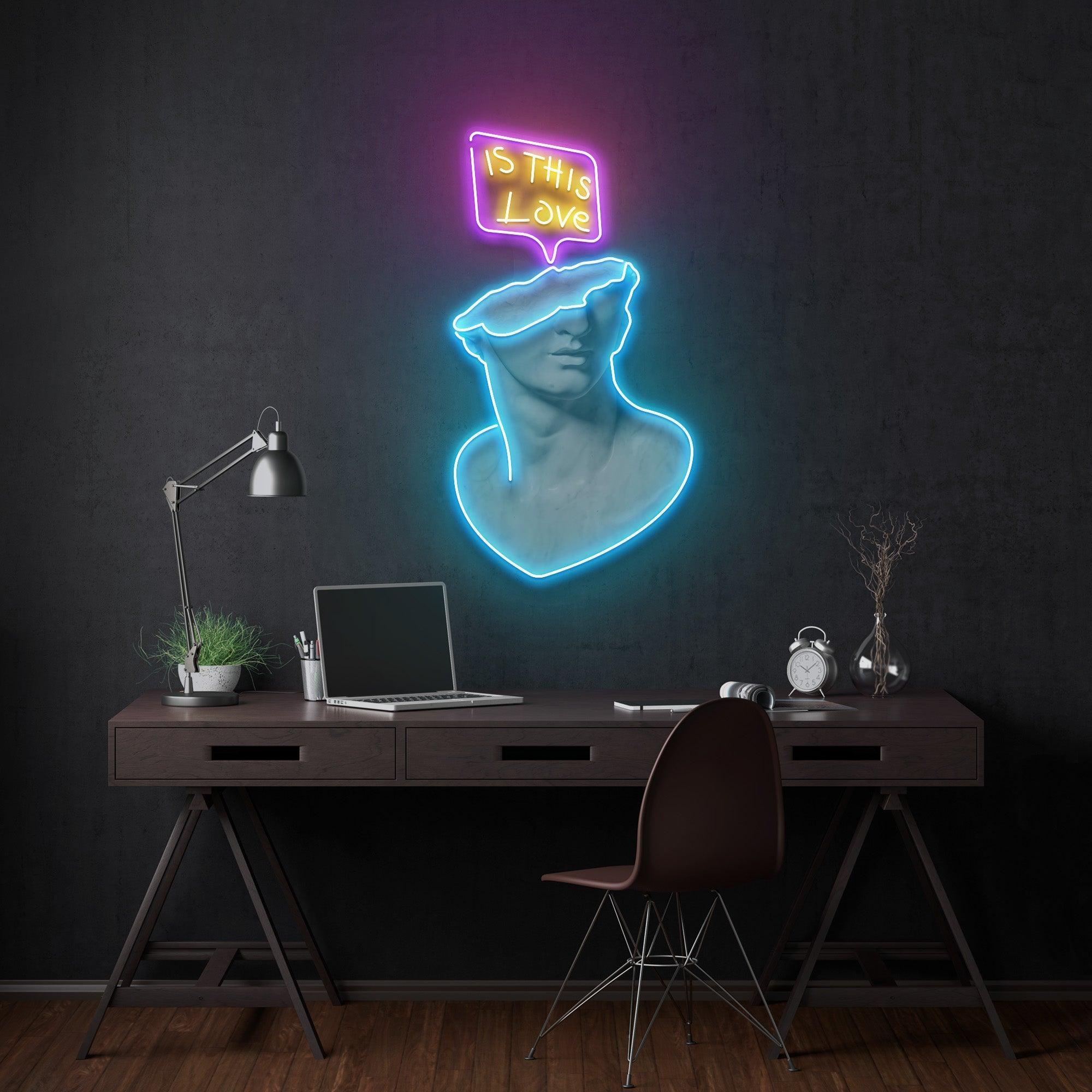 Is This Love Led Neon Acrylic Artwork Led Neon Sign Light - Neonbir