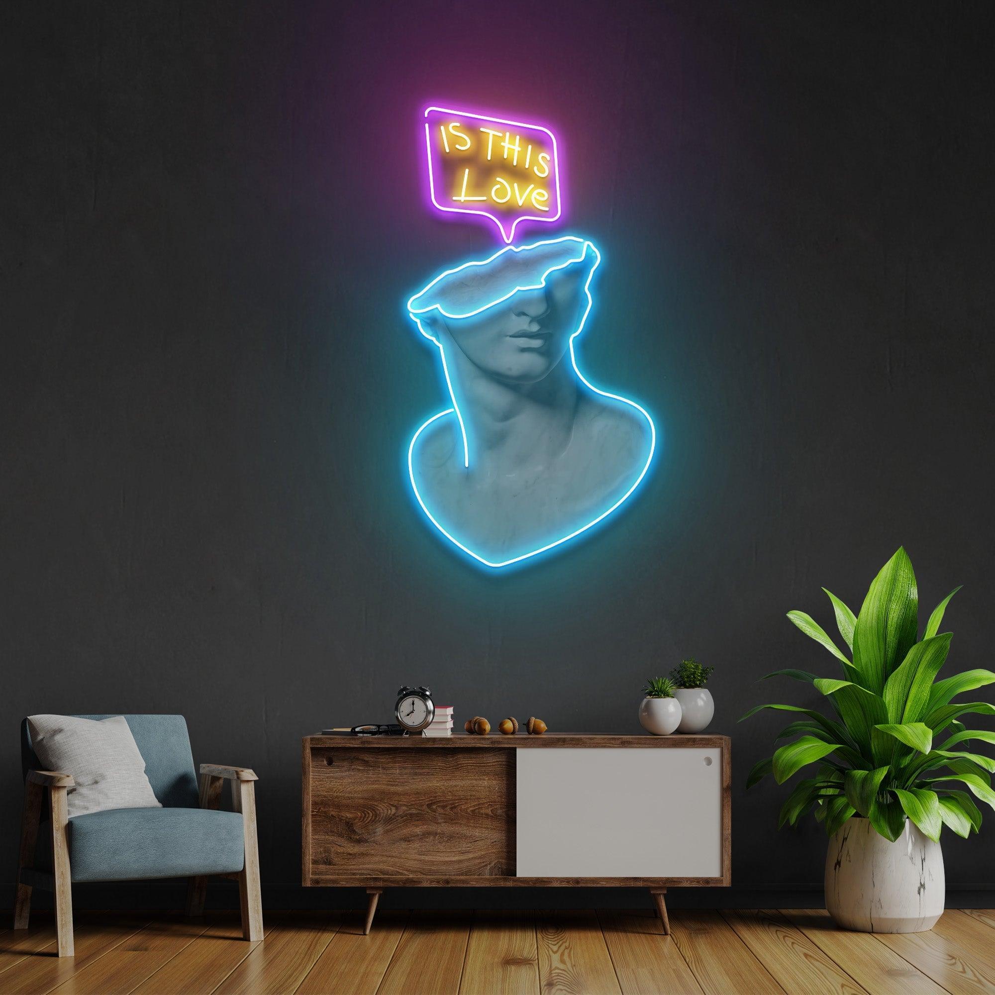 Is This Love Led Neon Acrylic Artwork Led Neon Sign Light - Neonbir