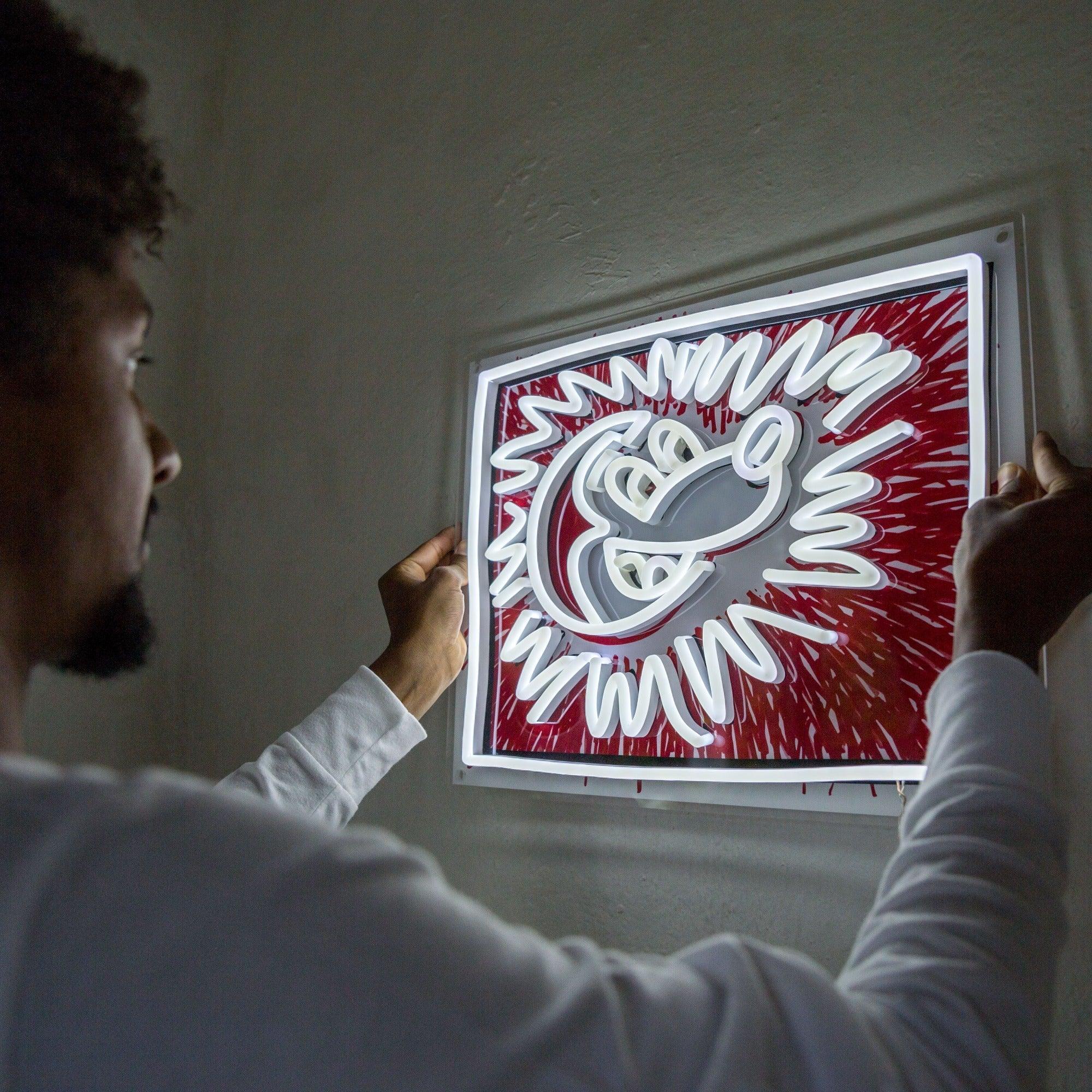 Keith Haring x Mickey 3 “Explosive Mickey Mouse”, Neon Tabela - Neonbir