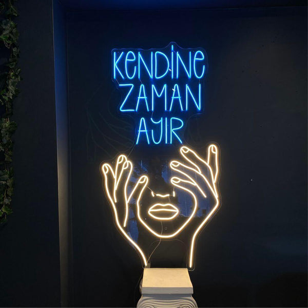 Kendine Zaman Ayır Neon Tabela