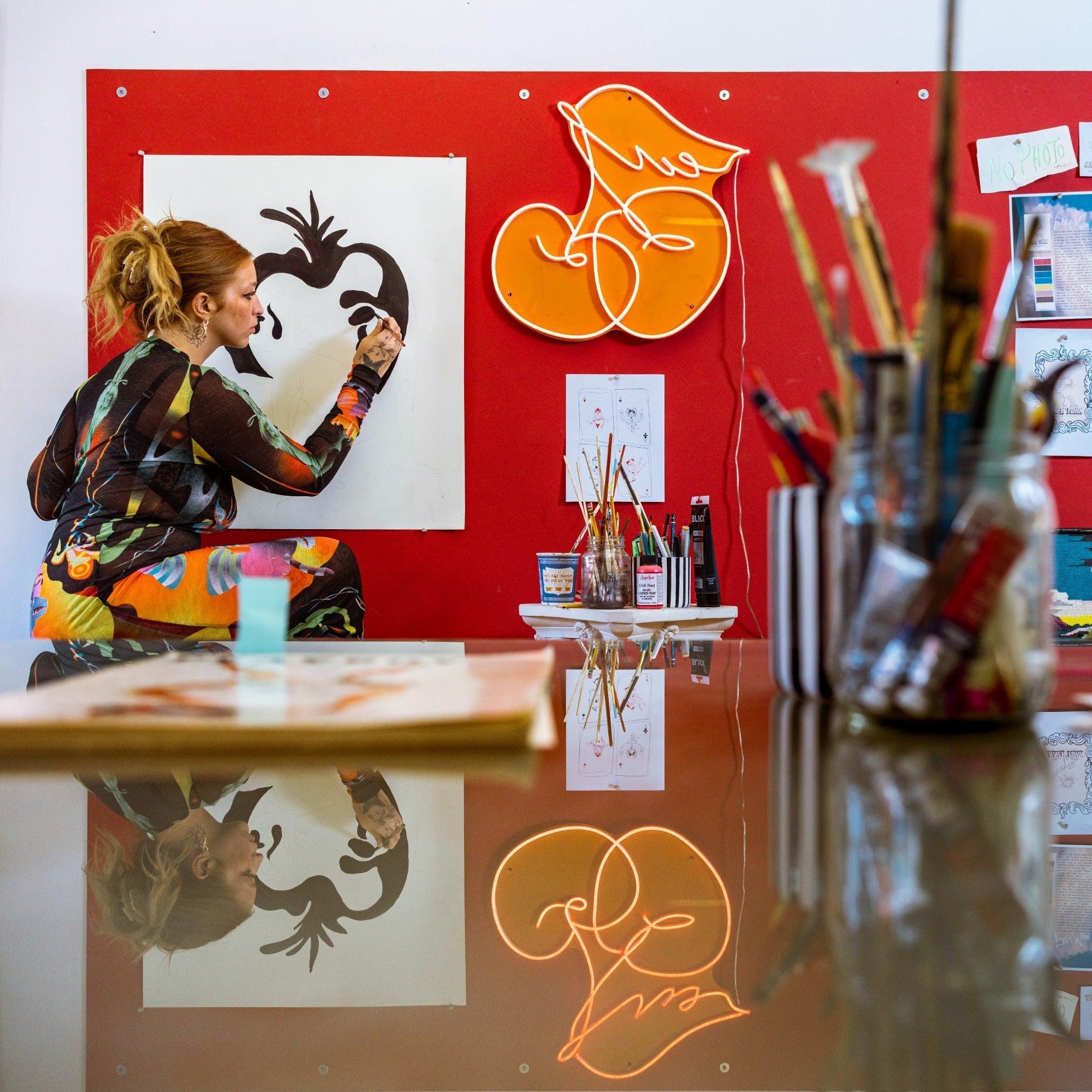 Crazy Cherry by Girl Knew York - Neon Tabela - Neonbir