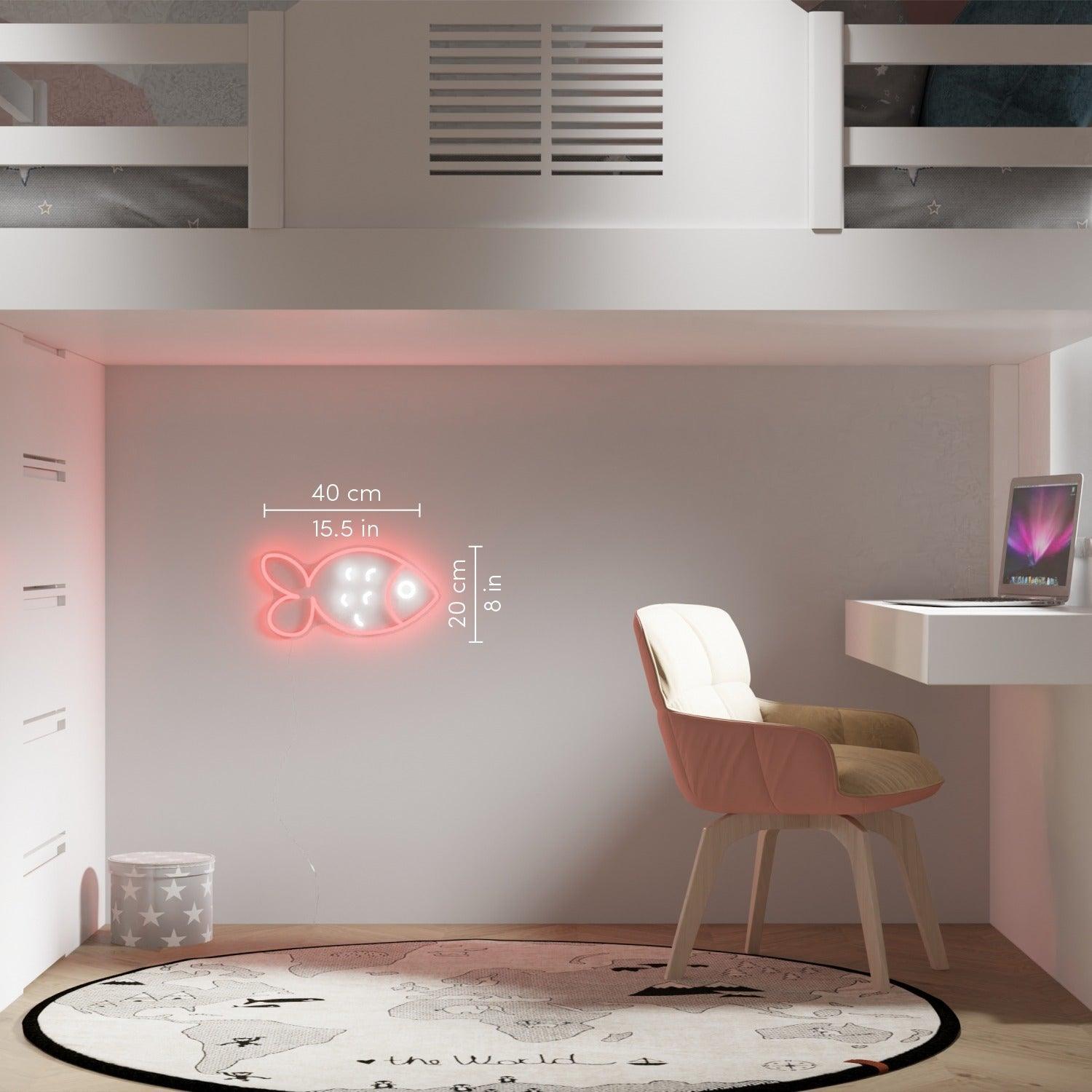 Fishy Friend Red - Neon Tabela - Neonbir