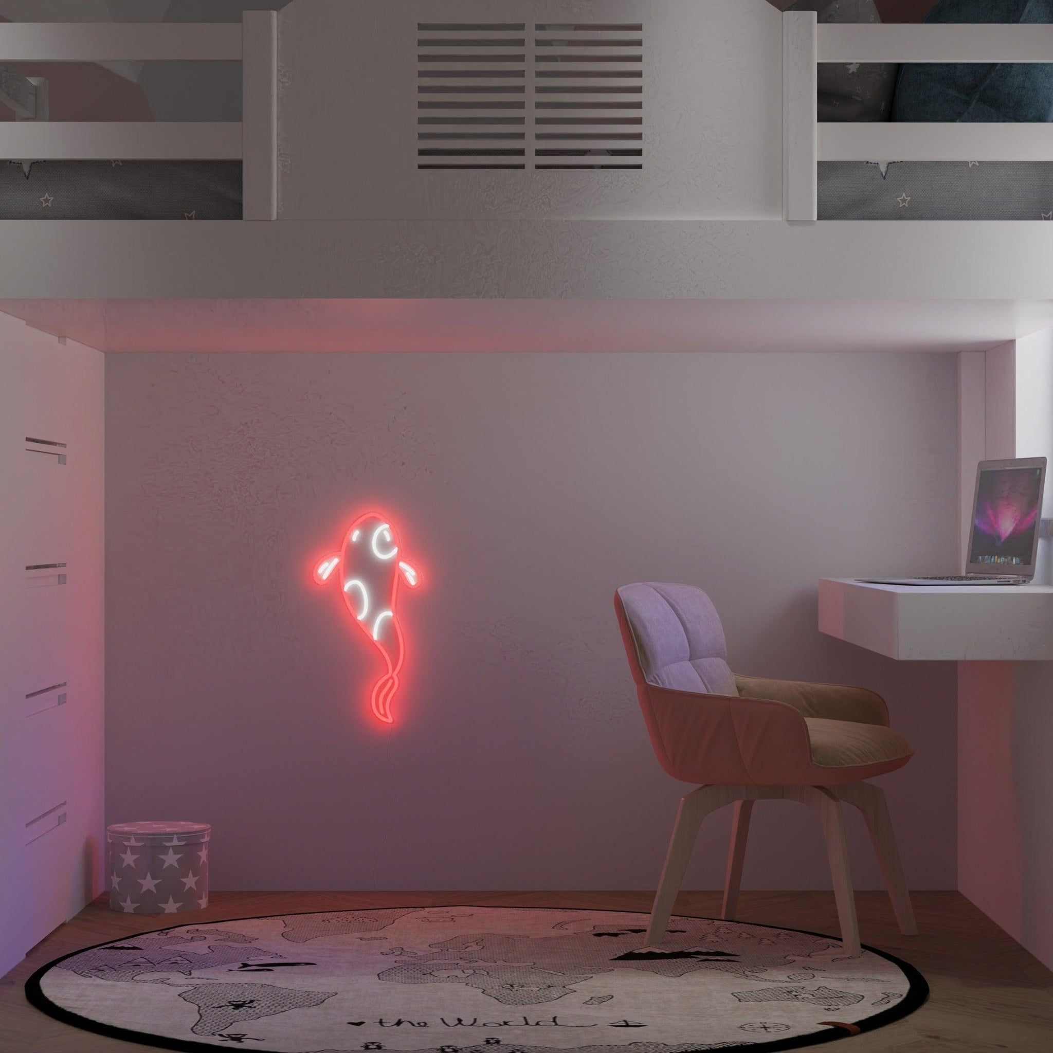 Koi Fish - Neon Tabela - Neonbir