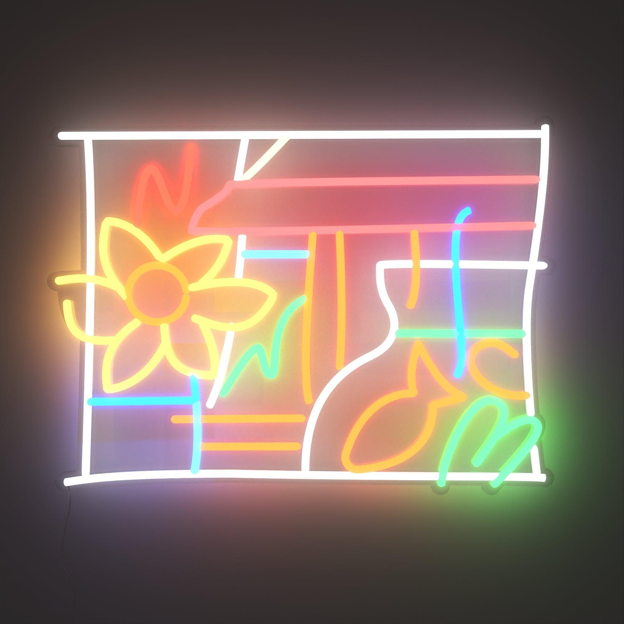 Composition by Tom Wesselmann, Neon Tabela - Neonbir