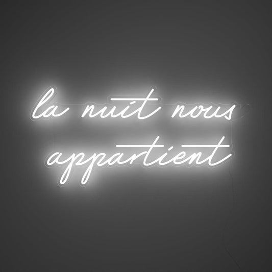 La nuit nous appartient by Melissa - Neon Tabela - Neonbir