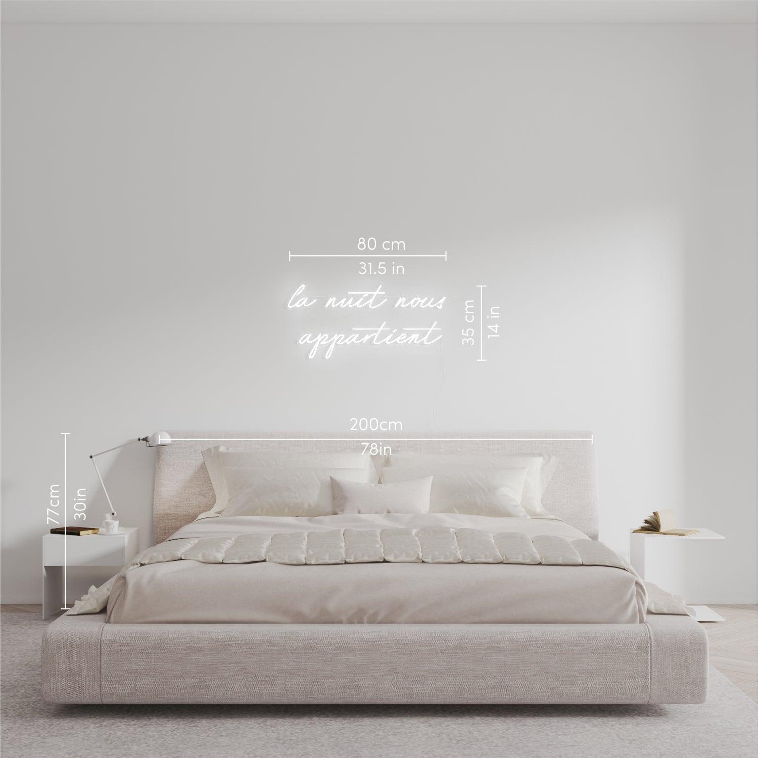 La nuit nous appartient by Melissa - Neon Tabela - Neonbir
