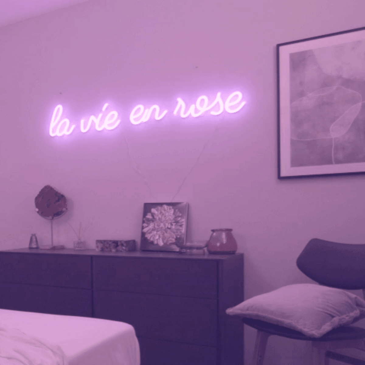 La vie en rose - Neon Tabela - Neonbir