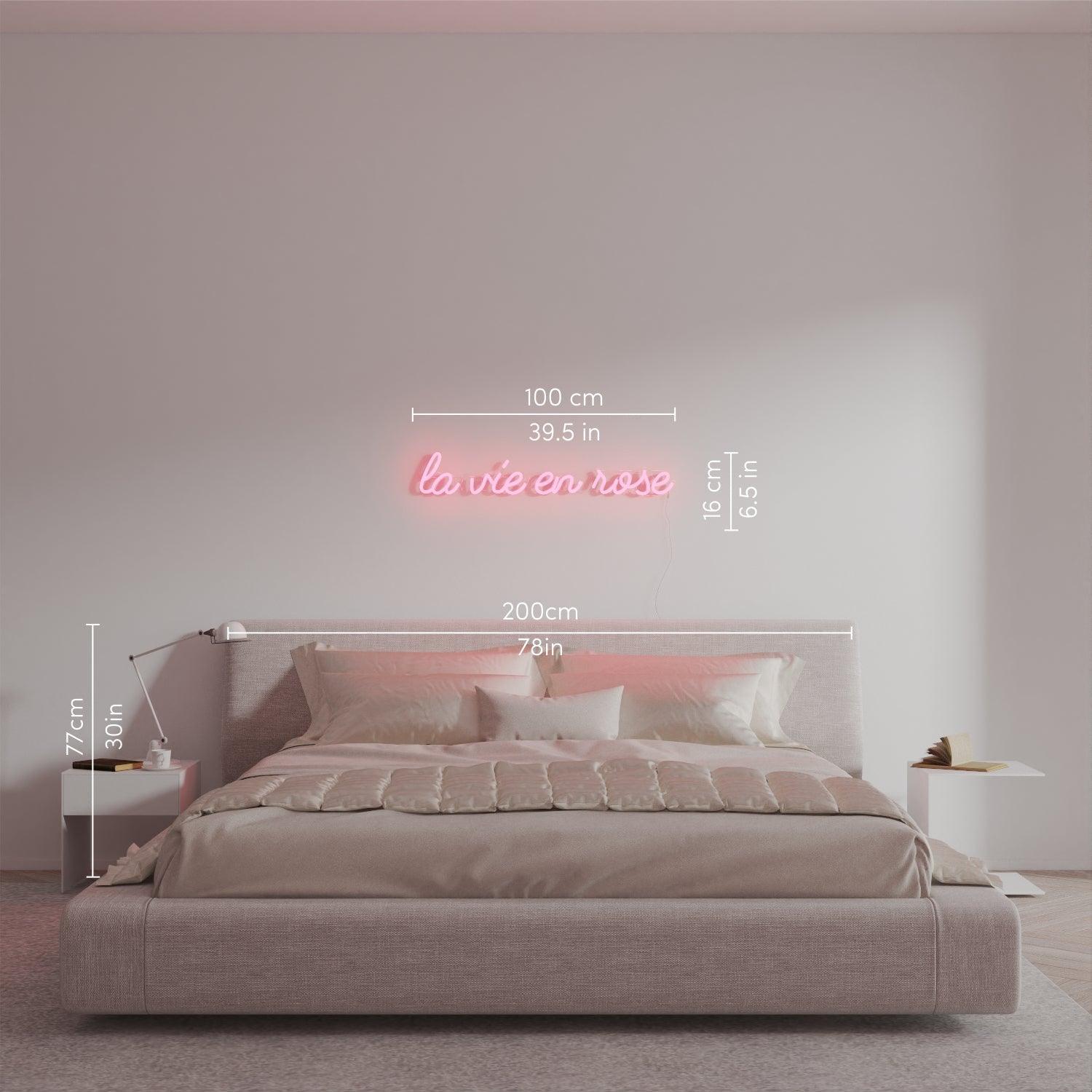 La vie en rose - Neon Tabela - Neonbir