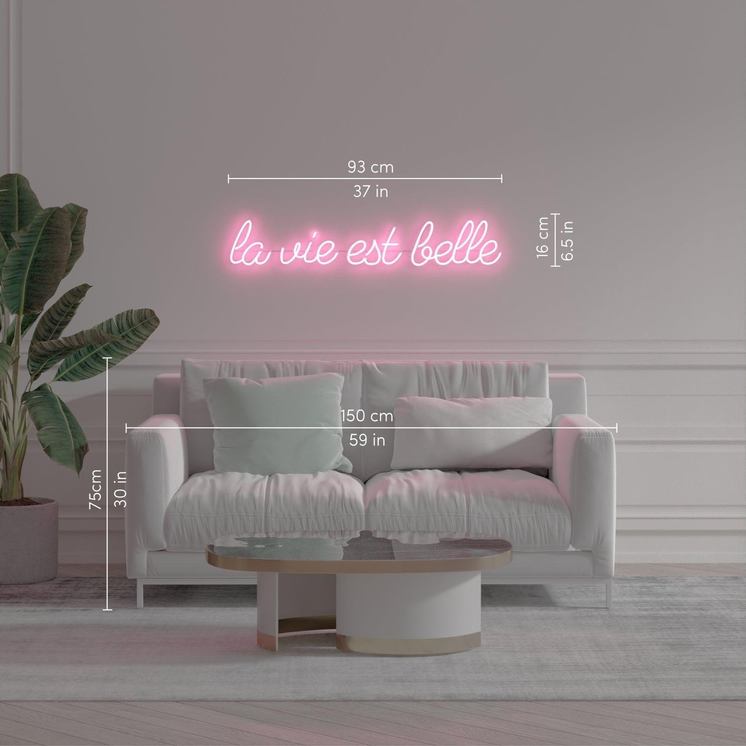 La vie est belle - Neon Tabela - Neonbir