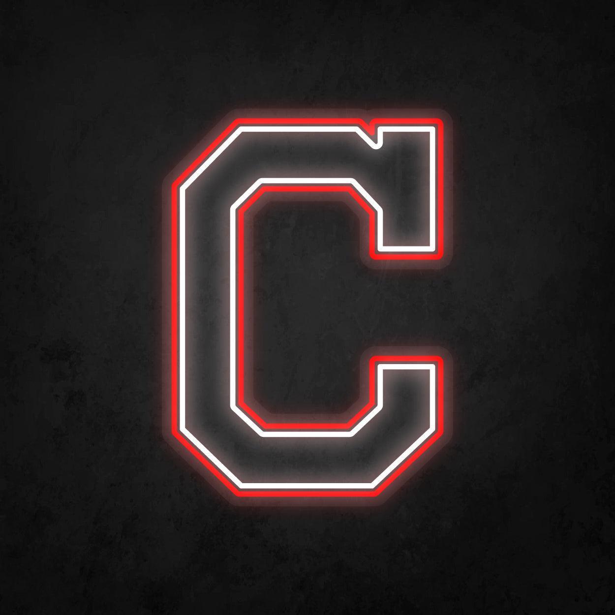 LED Neon Sign - Cleveland Indians Large - Neonbir