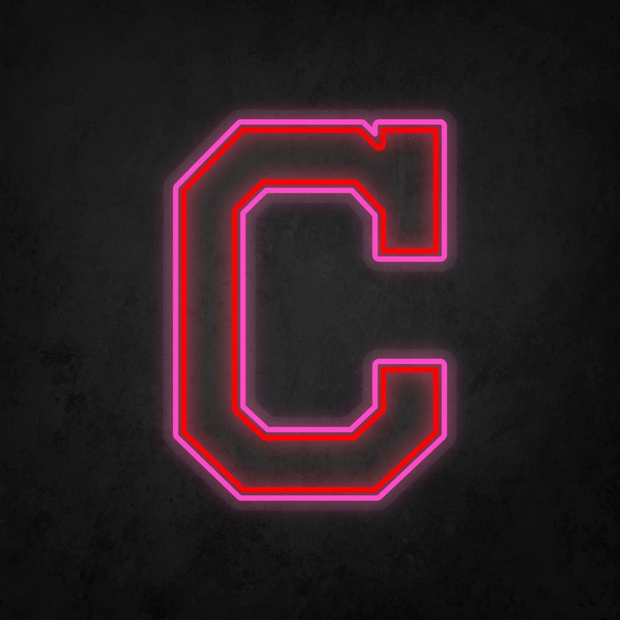 LED Neon Sign - Cleveland Indians Large - Neonbir