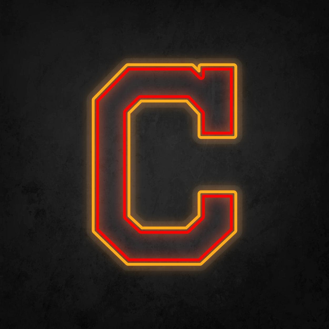 LED Neon Sign - Cleveland Indians Large - Neonbir