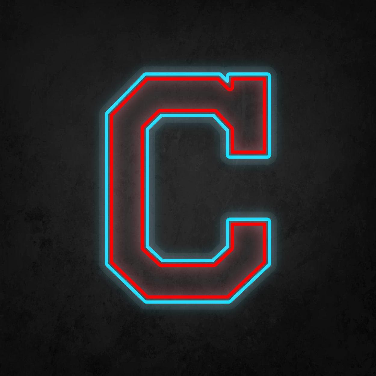 LED Neon Sign - Cleveland Indians Large - Neonbir