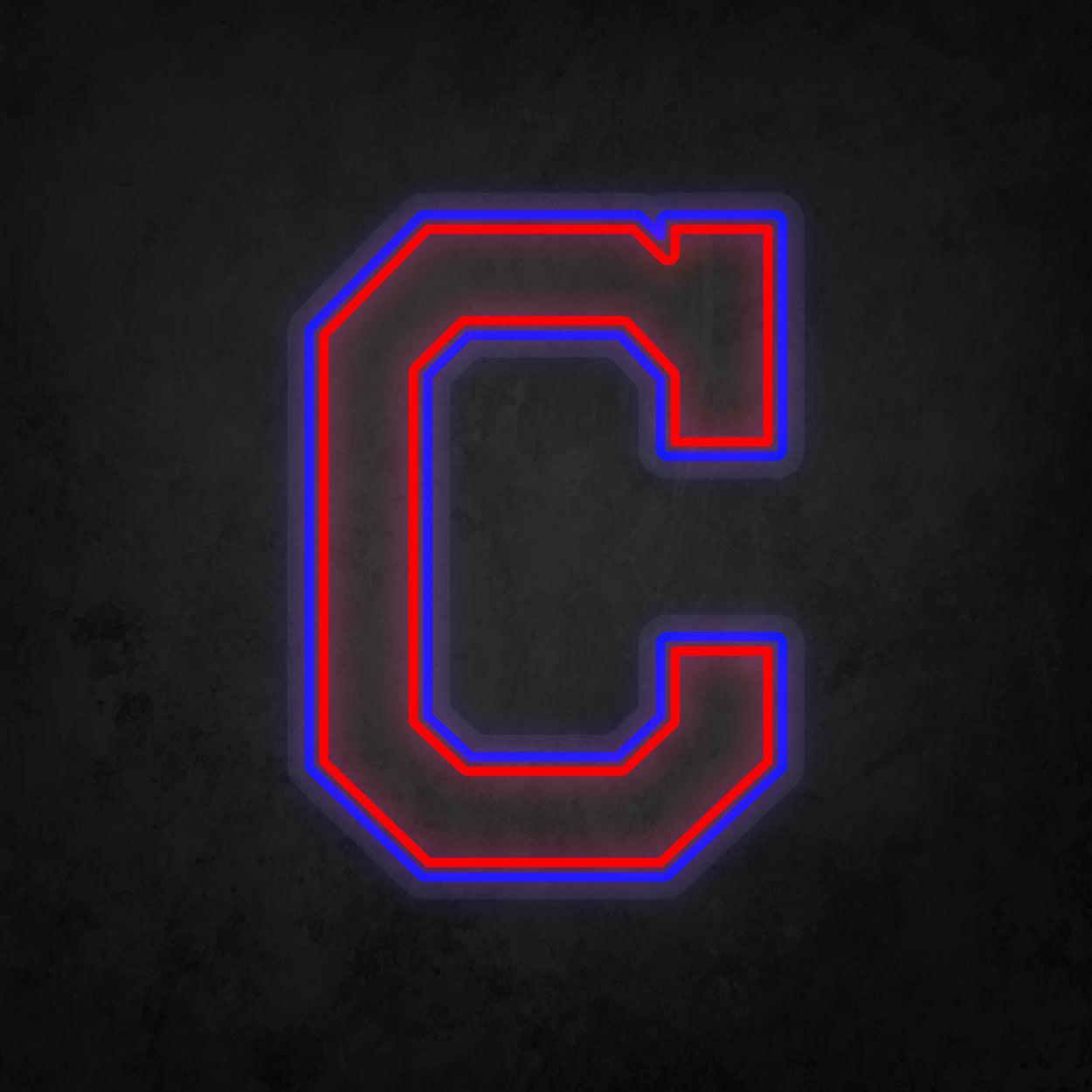 LED Neon Sign - Cleveland Indians Large - Neonbir