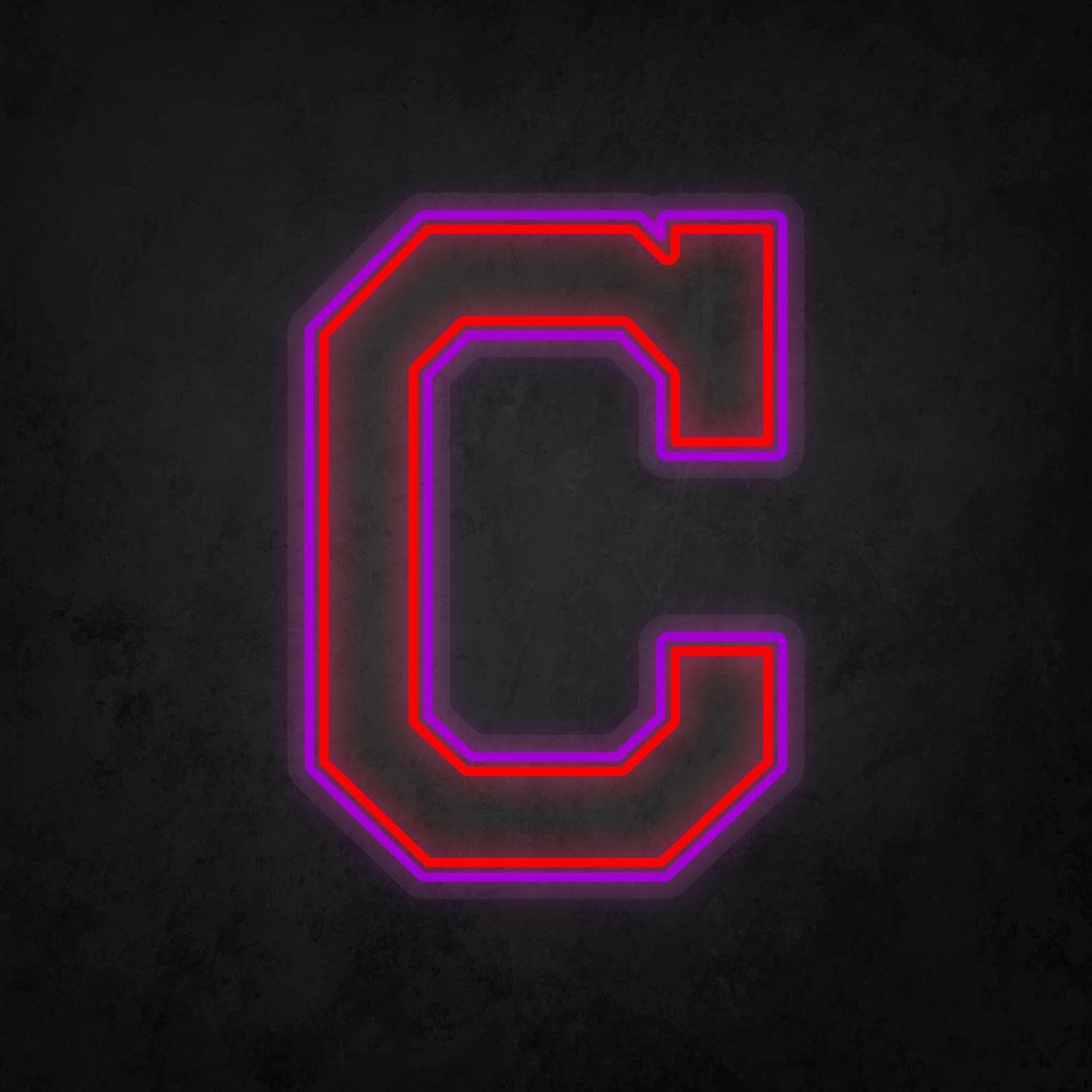 LED Neon Sign - Cleveland Indians Large - Neonbir
