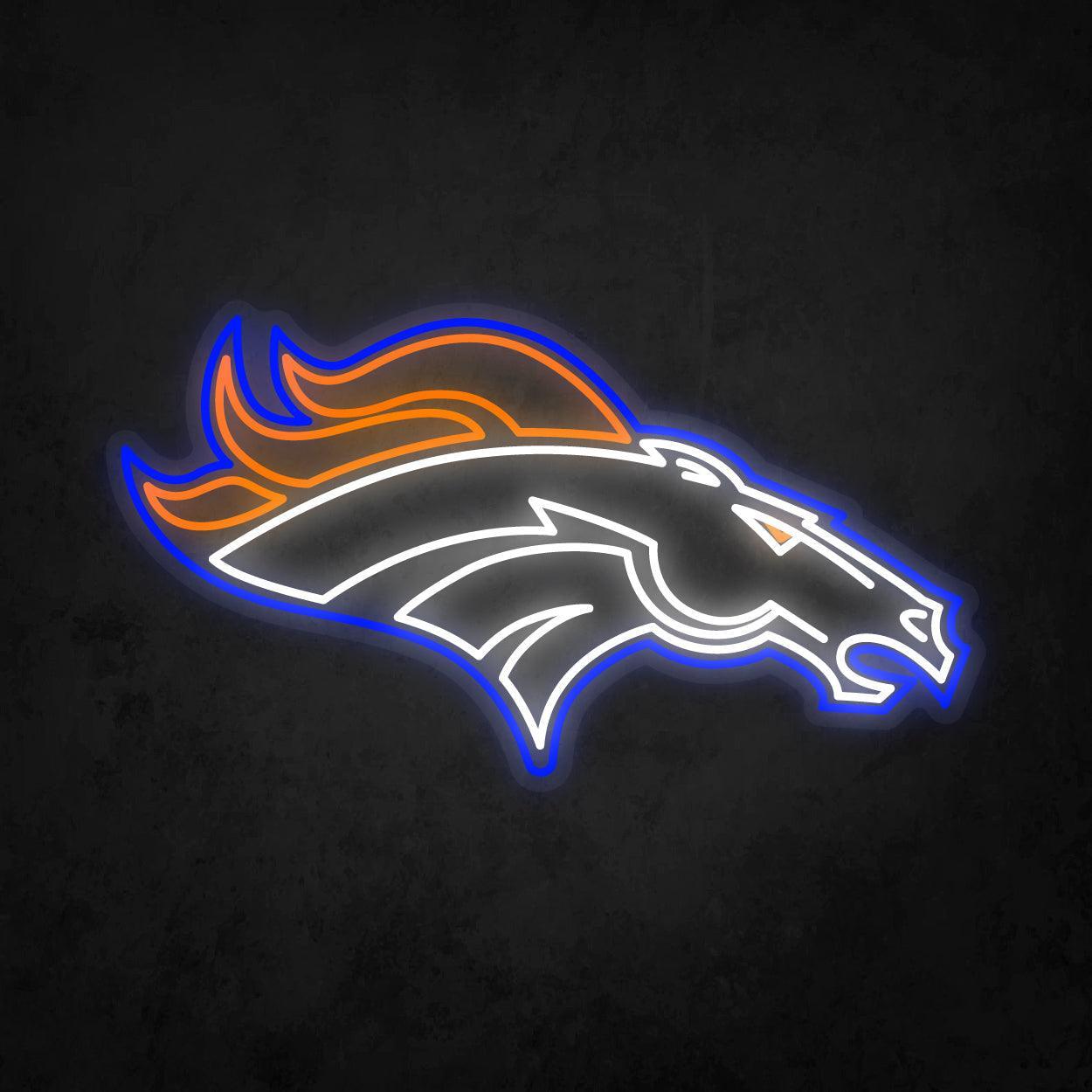 LED Neon Sign - Denver Broncos Large - Neonbir