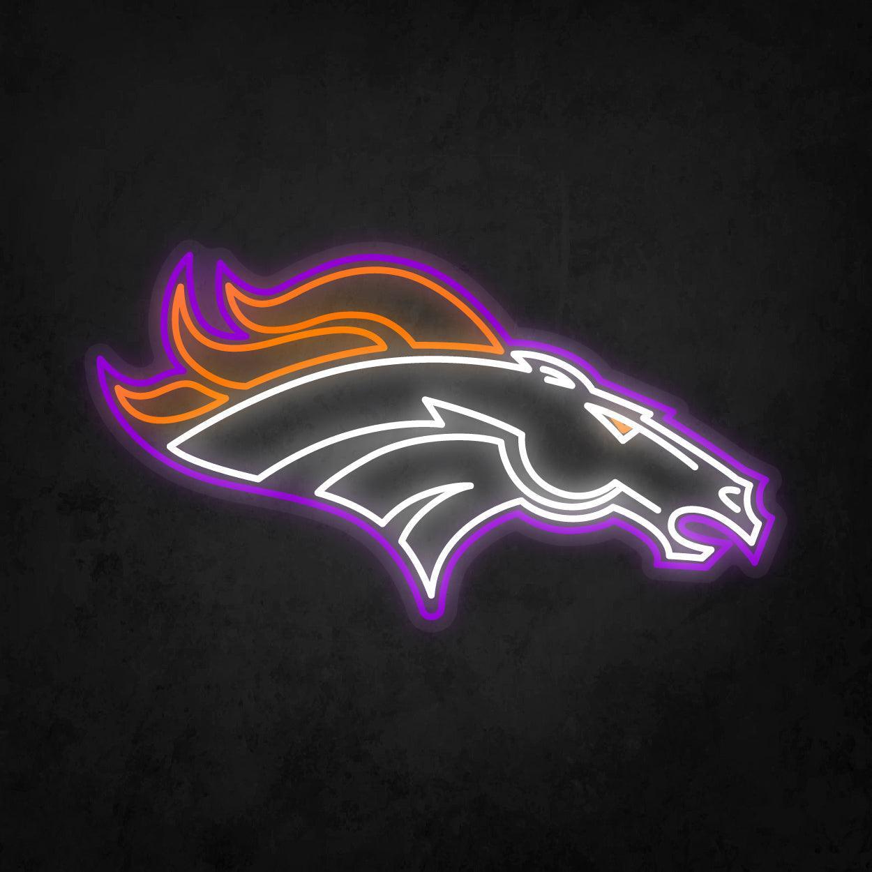 LED Neon Sign - Denver Broncos Large - Neonbir