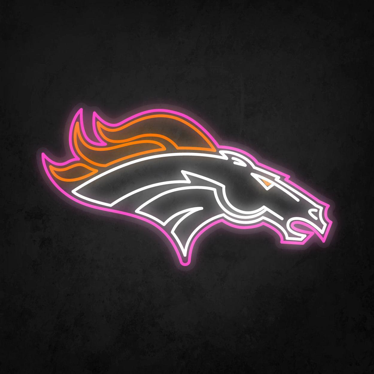 LED Neon Sign - Denver Broncos Large - Neonbir