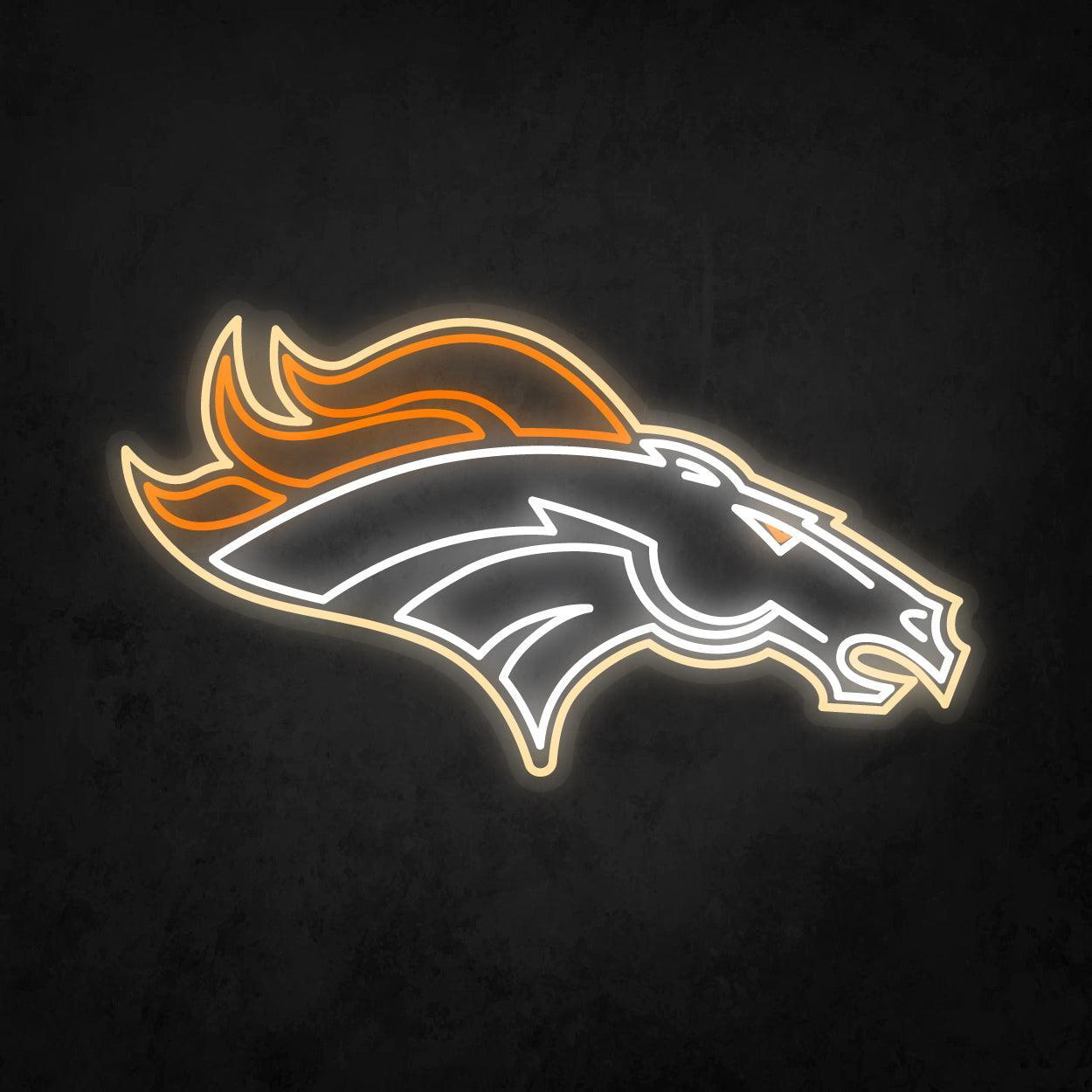 LED Neon Sign - Denver Broncos Large - Neonbir
