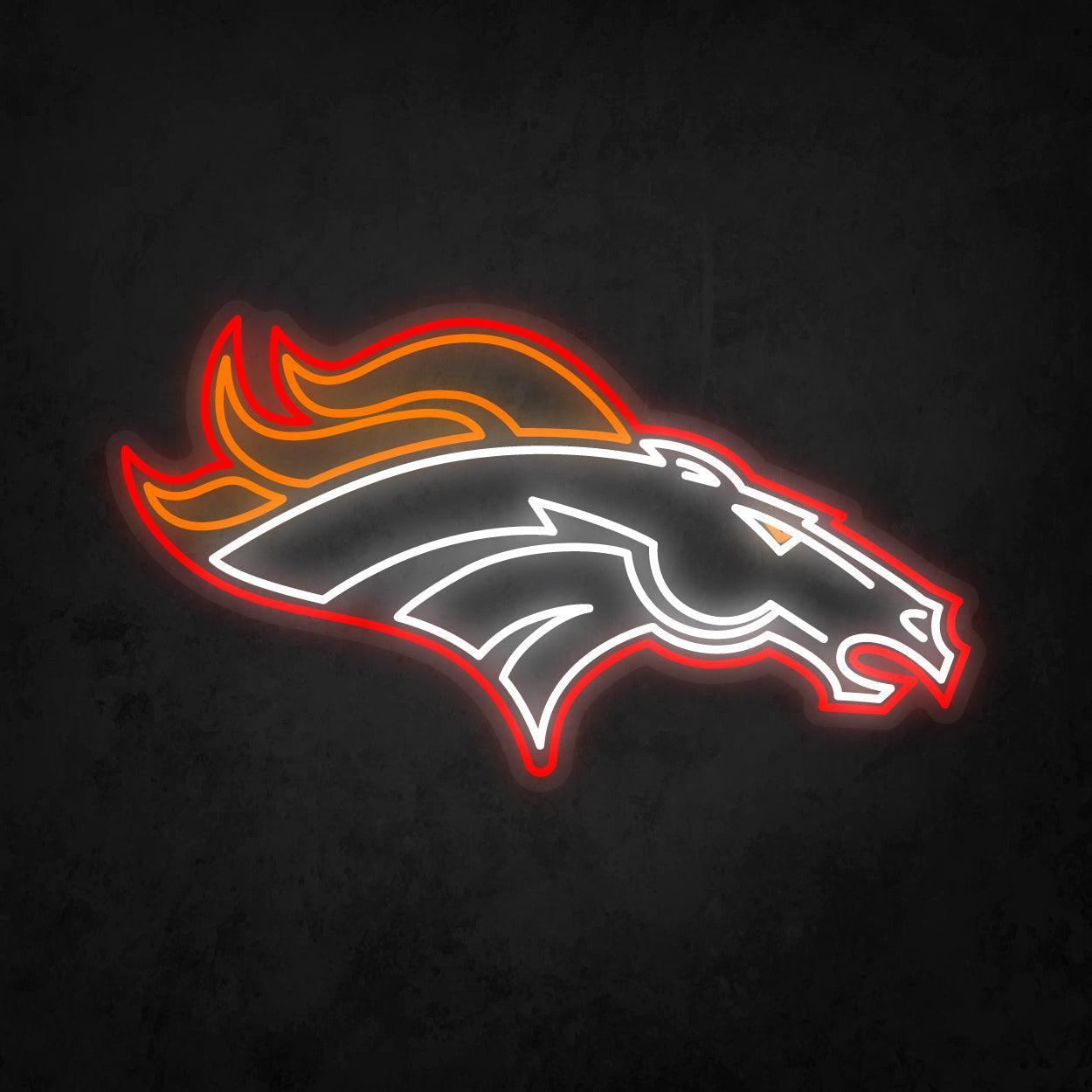 LED Neon Sign - Denver Broncos Large - Neonbir