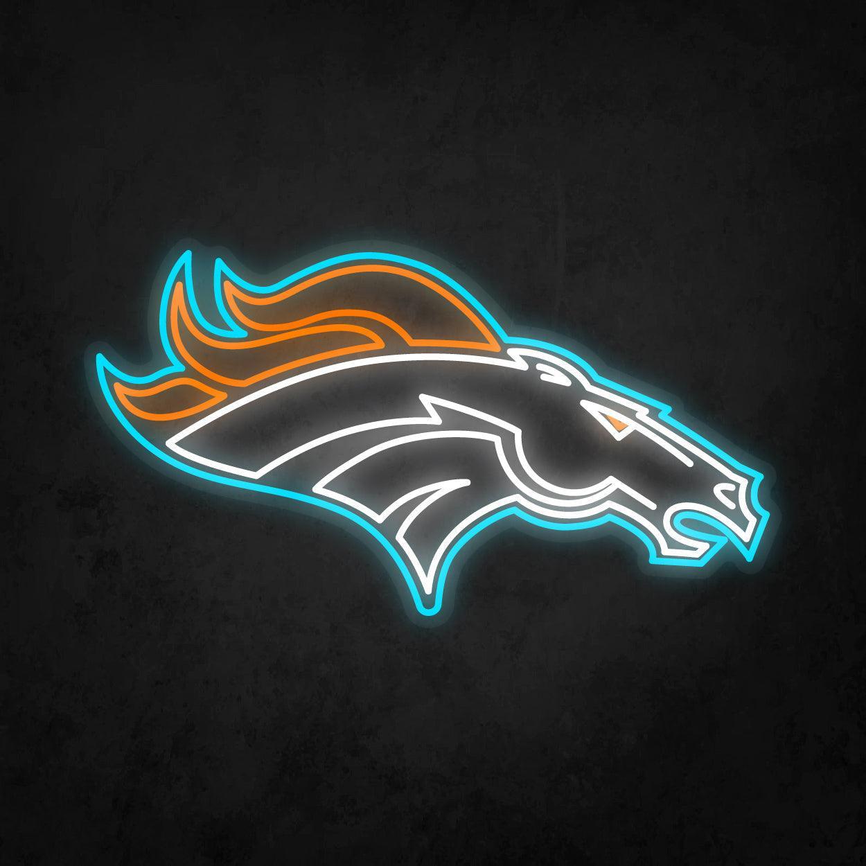 LED Neon Sign - Denver Broncos Large - Neonbir