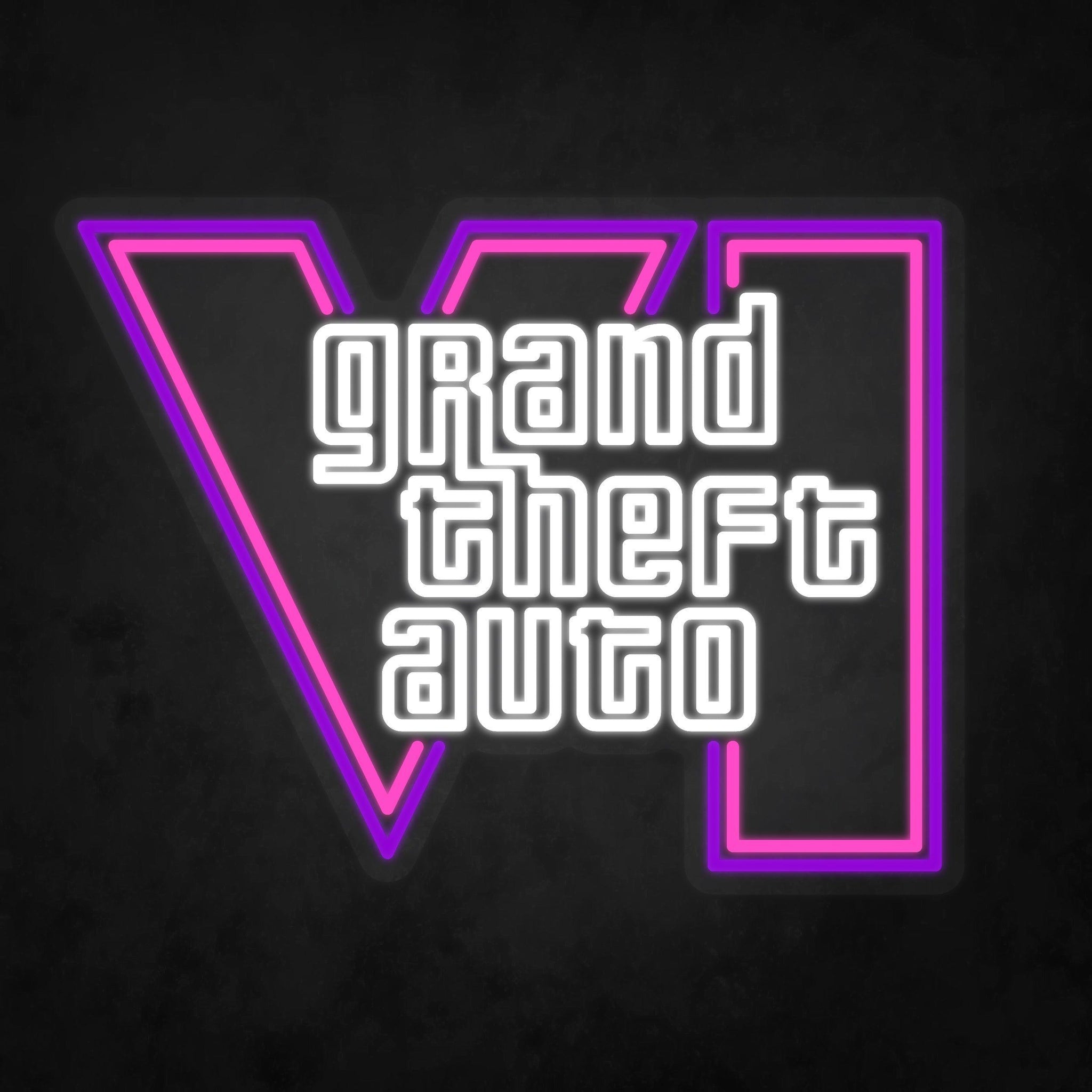 LED Neon Sign - Grand Theft Auto - GTA 6 - Neonbir