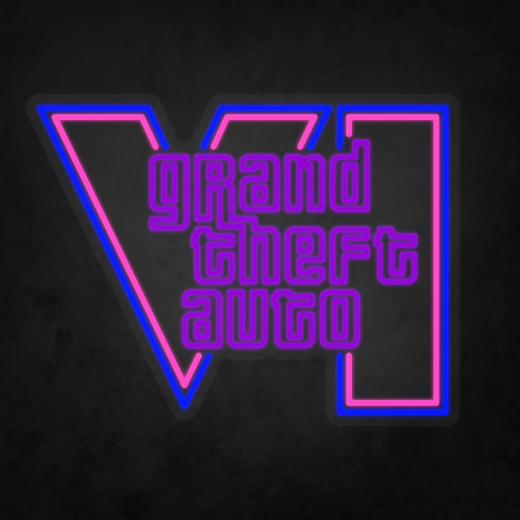 LED Neon Sign - Grand Theft Auto - GTA 6 - Neonbir