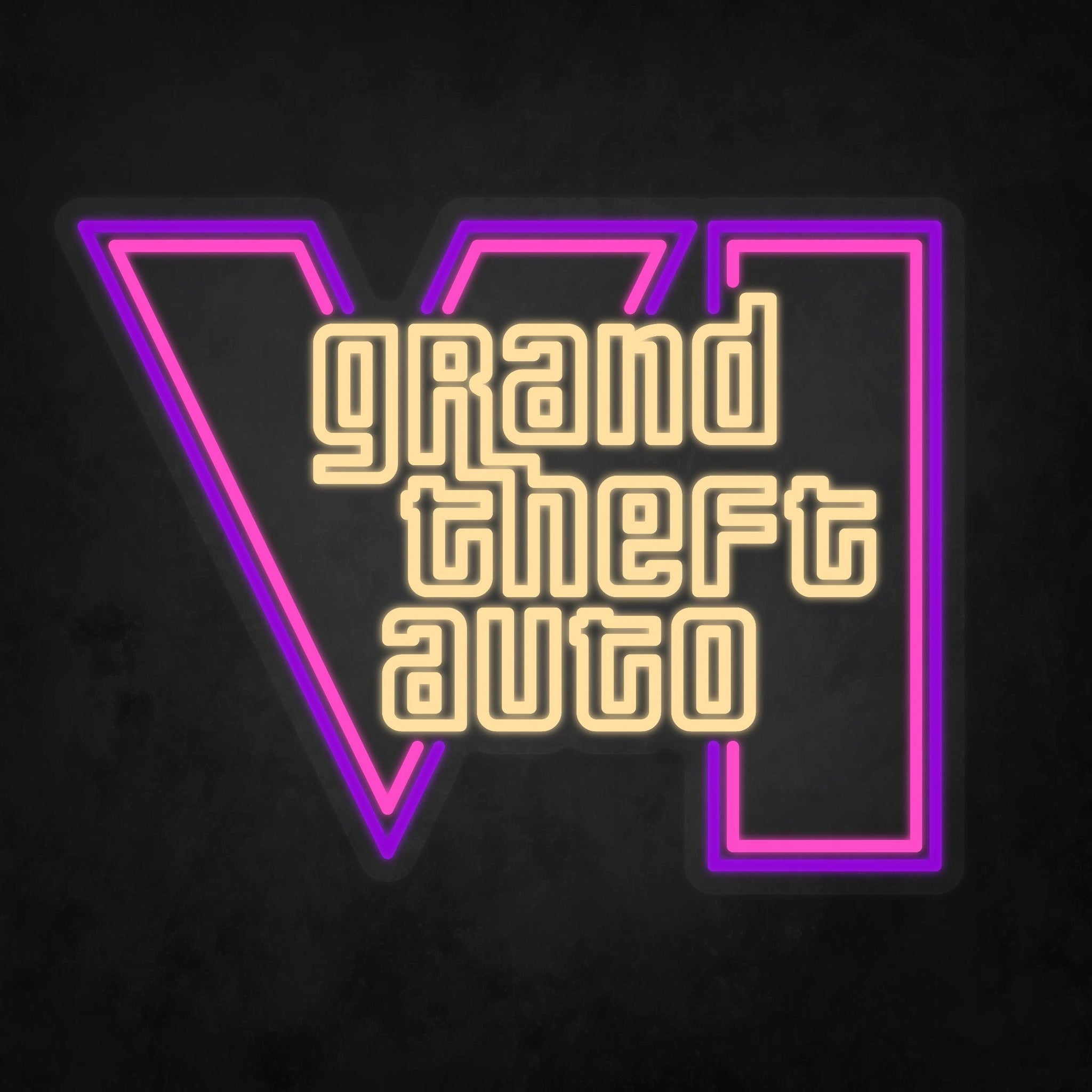 LED Neon Sign - Grand Theft Auto - GTA 6 - Neonbir