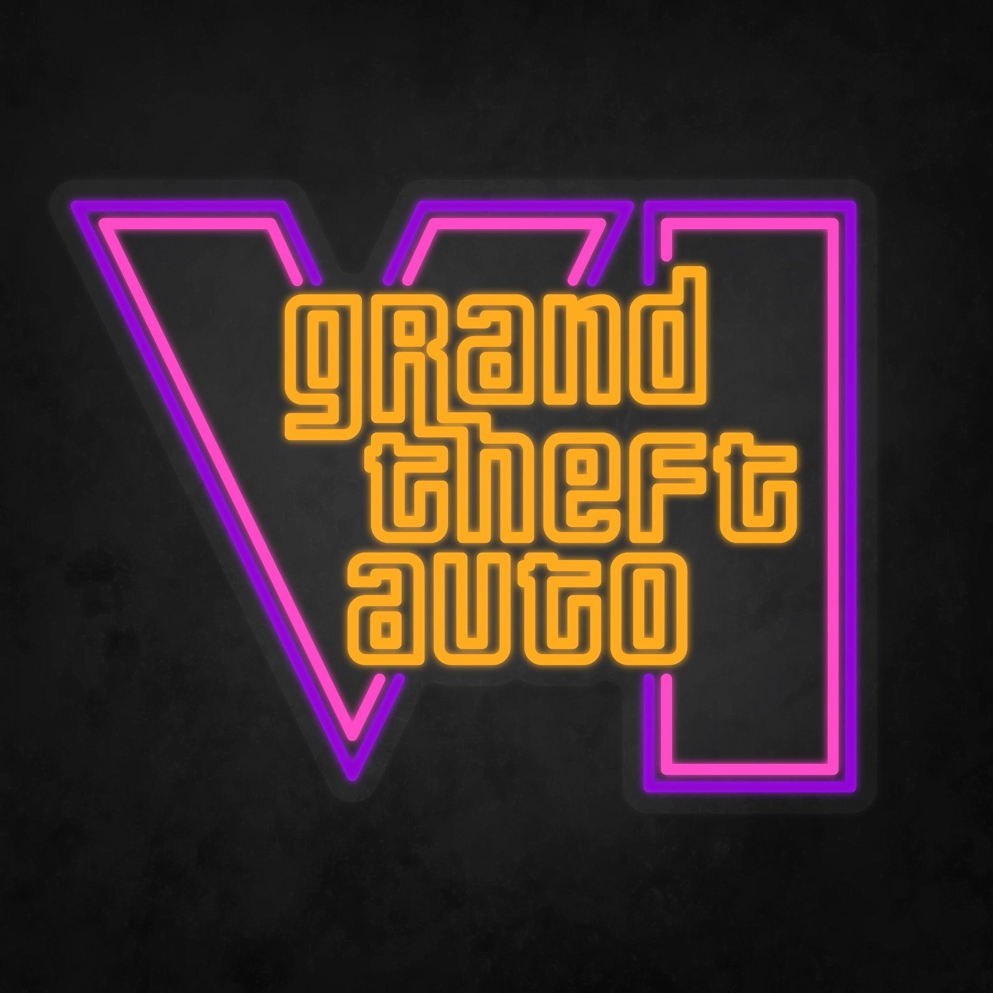 LED Neon Sign - Grand Theft Auto - GTA 6 - Neonbir