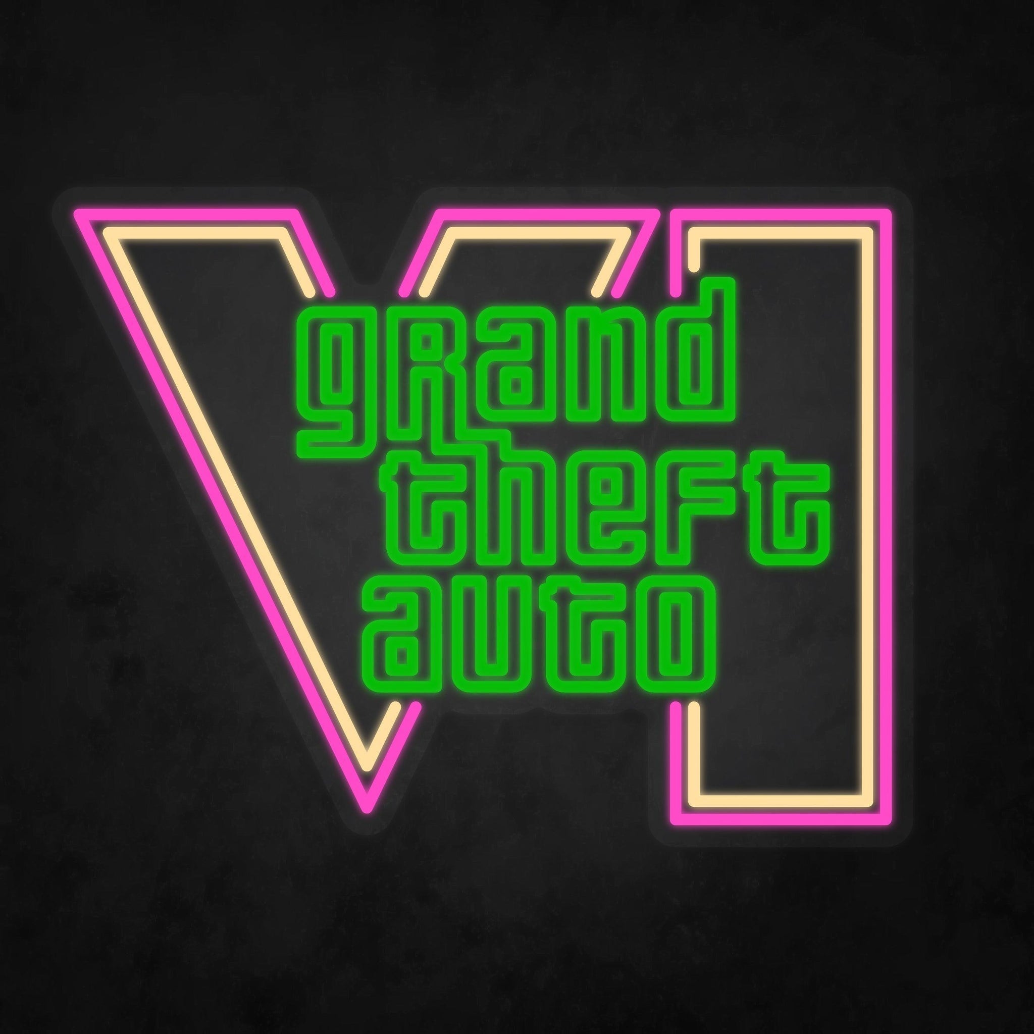 LED Neon Sign - Grand Theft Auto - GTA 6 - Neonbir