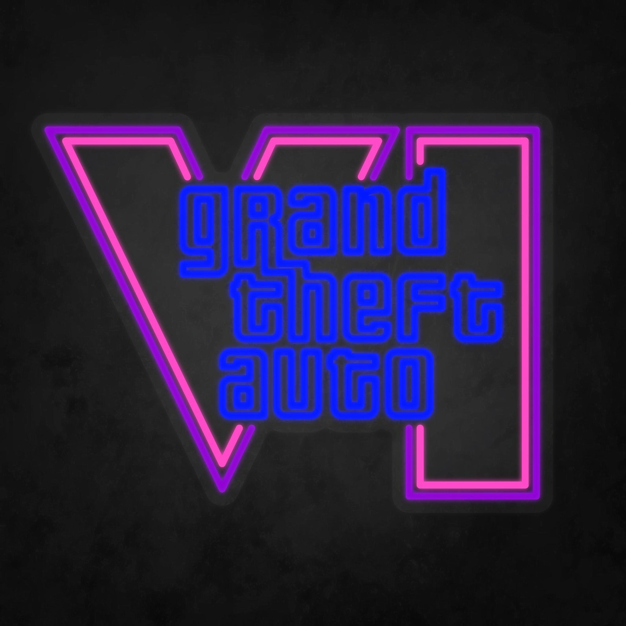 LED Neon Sign - Grand Theft Auto - GTA 6 - Neonbir