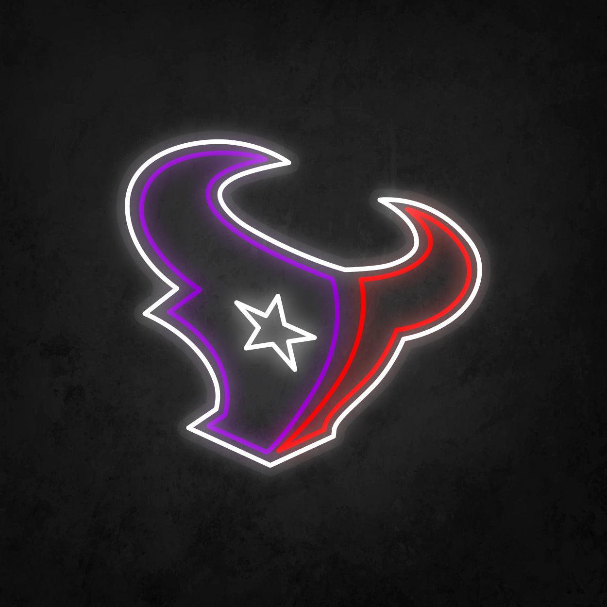 LED Neon Sign - Houston Texans Large - Neonbir