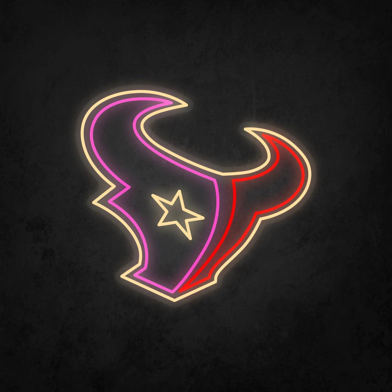 LED Neon Sign - Houston Texans Large - Neonbir