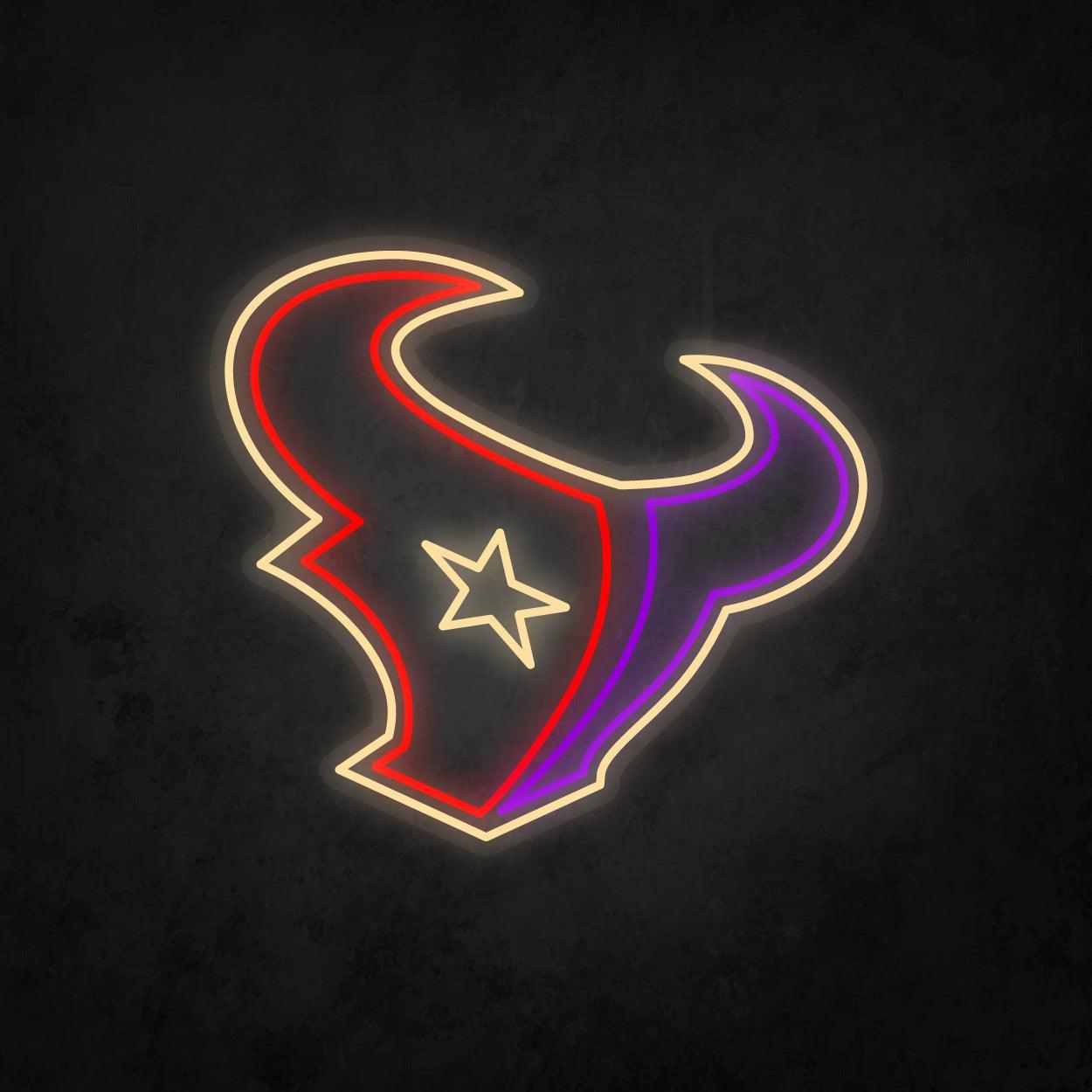 LED Neon Sign - Houston Texans Large - Neonbir