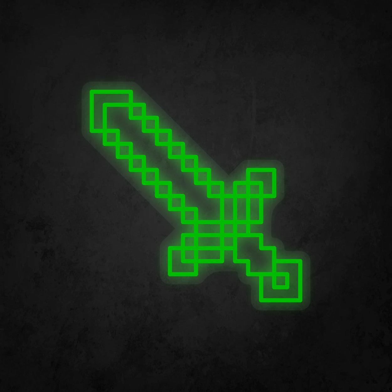 LED Neon Sign - Minecraft Sword - Neonbir