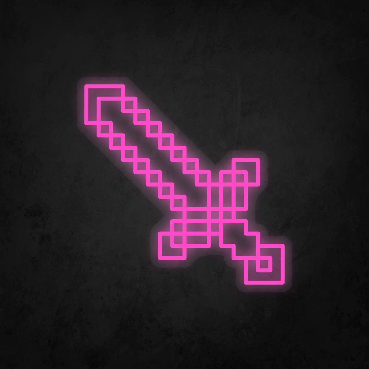 LED Neon Sign - Minecraft Sword - Neonbir