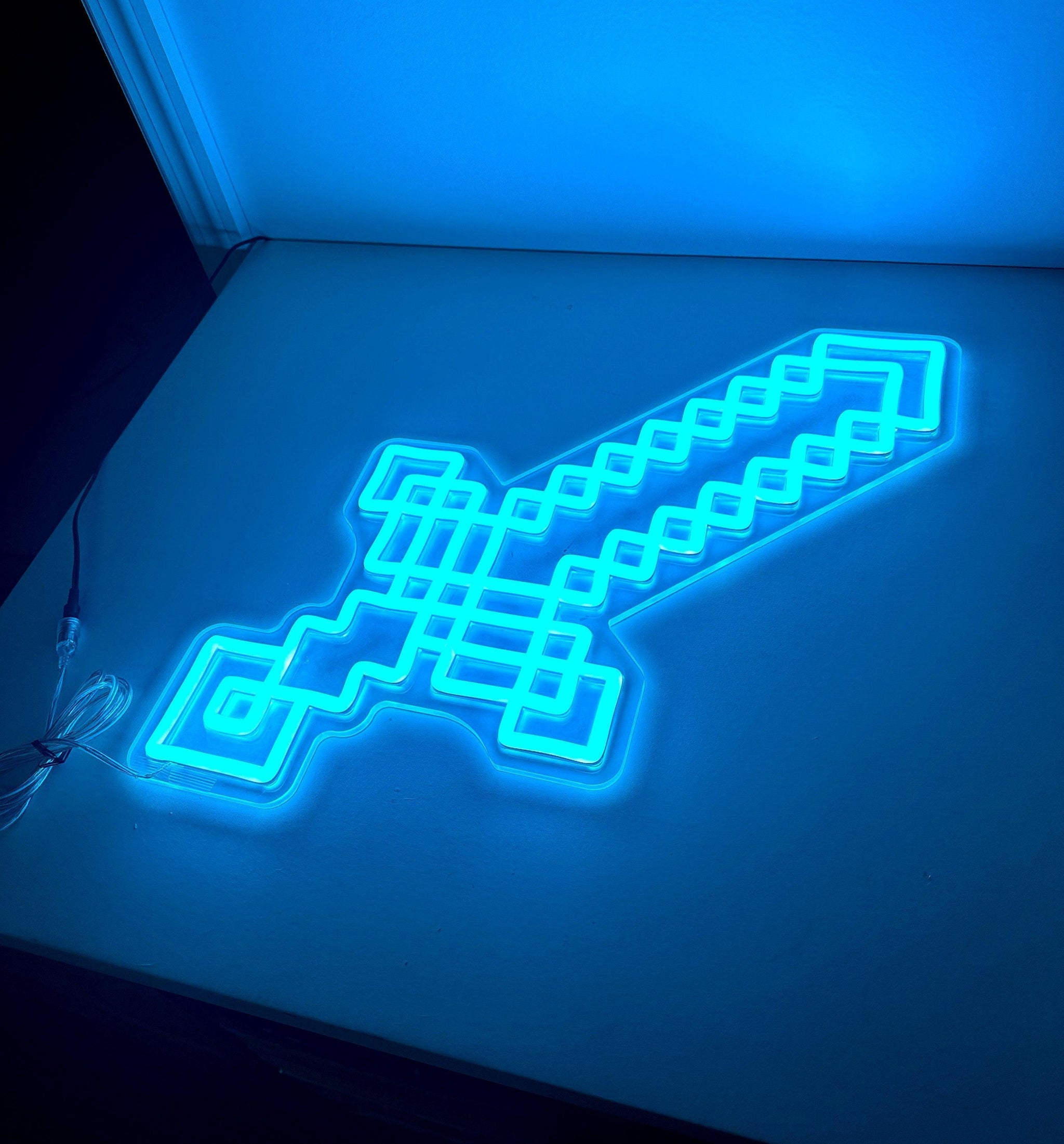 LED Neon Sign - Minecraft Sword - Neonbir
